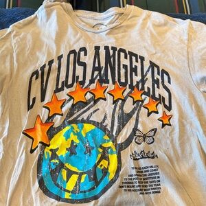 Men’s Graphic Tee - Tan and Orange